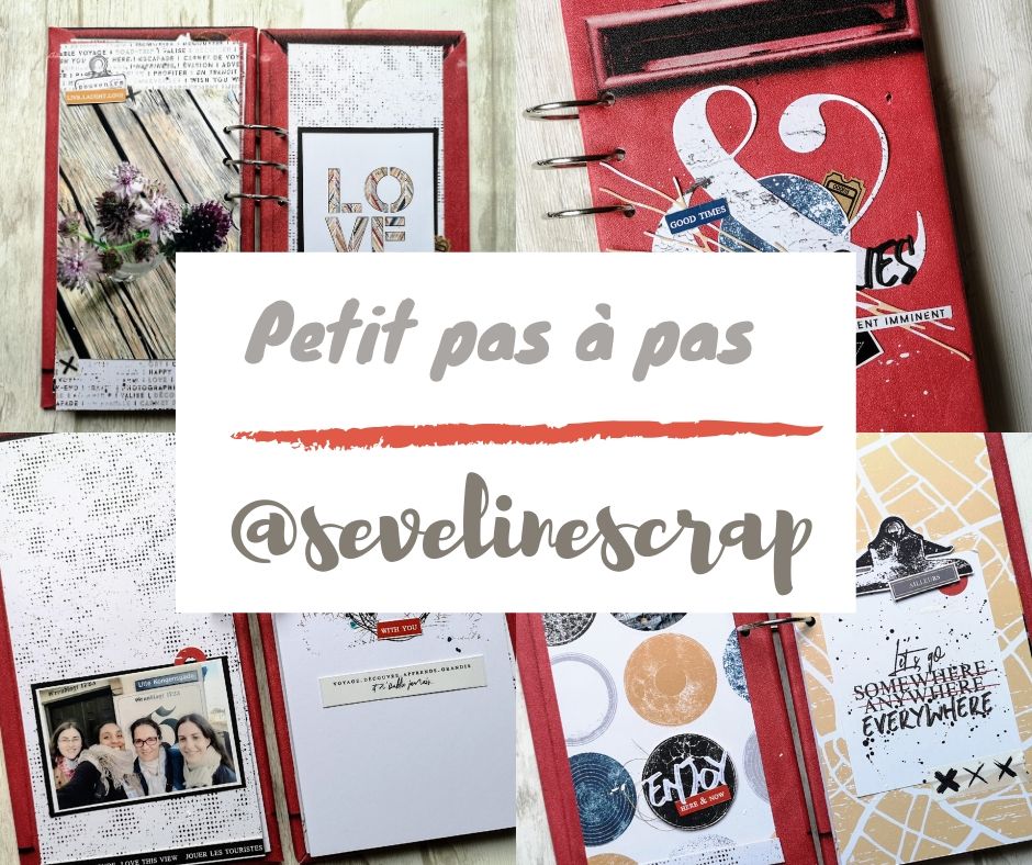 pas a pas MINI ALBUM GRUNGE SEVELINE SCRAP