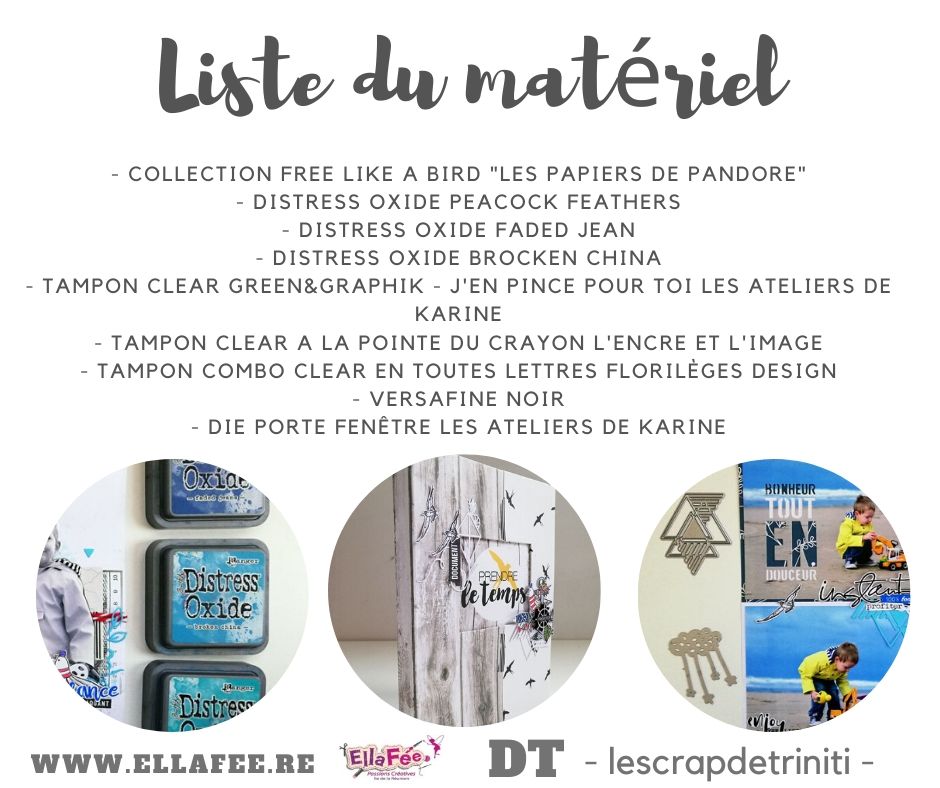 PRENDRE LE TEMPS LISTE DU MATERIEL - LESCRAPDETRINITI MARS 2020